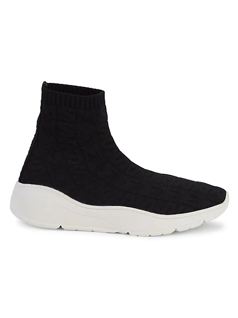steve madden master sock trainers in black