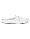 Saks Fifth Avenue Slip-on Leather Mules In White