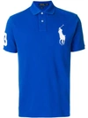 Polo Ralph Lauren Men's Big Pony Custom Slim-fit Mesh Polo Shirt In Blue