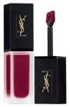 Saint Laurent Tatouage Couture Velvet Cream Matte Liquid Lipstick In N209 Anti-social Prune