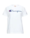 Champion T-shirts In White