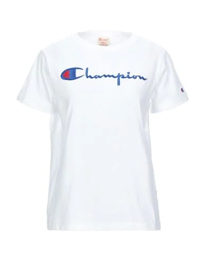 Champion T-shirts In White