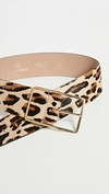 B-low The Belt Milla Genuine Calf Hair Belt In Leopard/gold