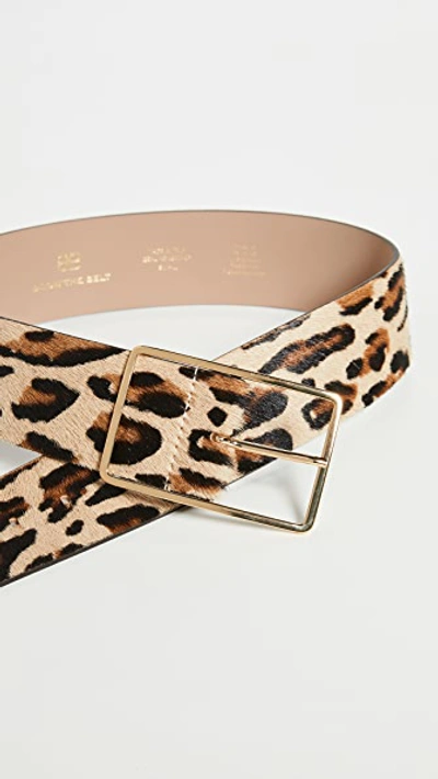 B-low The Belt Milla Genuine Calf Hair Belt In Leopard/gold