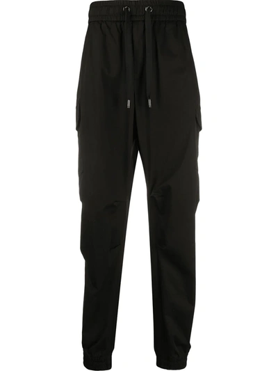 Dolce & Gabbana Loose-fit Track Trousers In Black