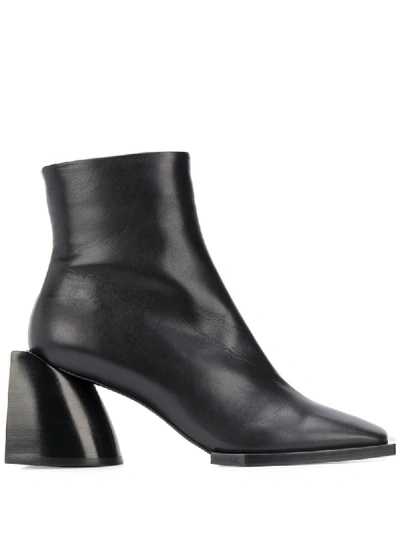 N°21 SQUARE TOE ANKLE BOOTS 