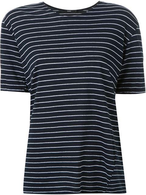 Bassike Stripe Organic Cotton T-shirt | ModeSens