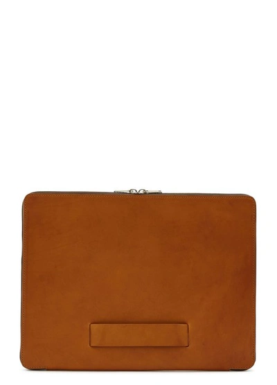 Le Feuillet Leather Organiser In Cognac