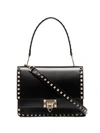 Valentino Garavani Garavani Rockstud Shoulder Bag In Black