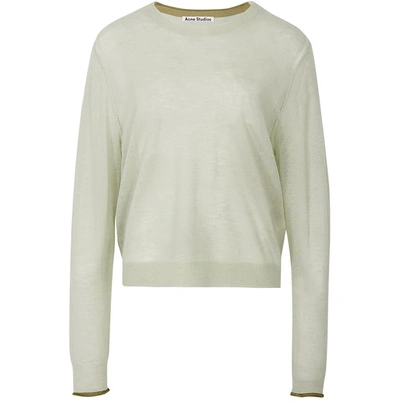 Acne Studios Jumper In Pastel Green