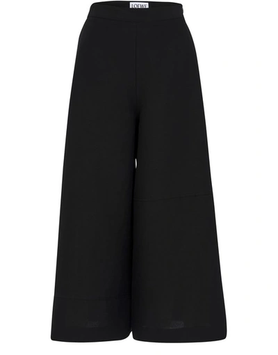 Loewe Culottes Pants With Pockets In Black/white