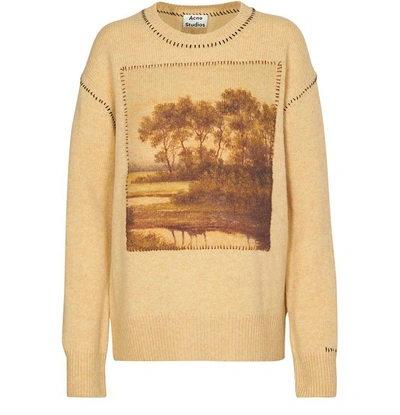 Acne Studios Jumper In Beige/multi