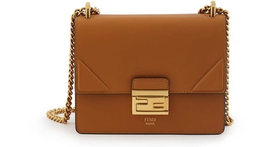 Fendi Kan U Matte Mini Bag In Nocciola