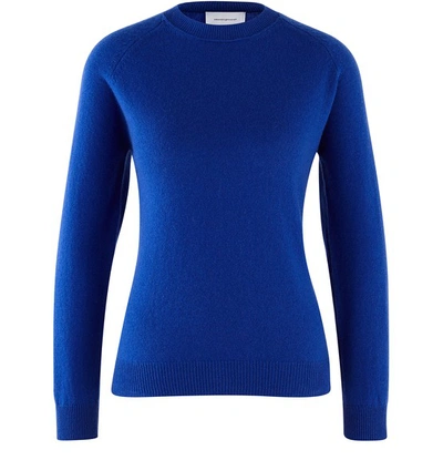 Alexandra Golovanoff Mila Superlight Cashmere Jumper In Blue