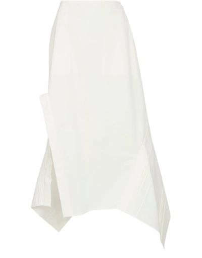 Jil Sander Megara Skirt In 102 Off White
