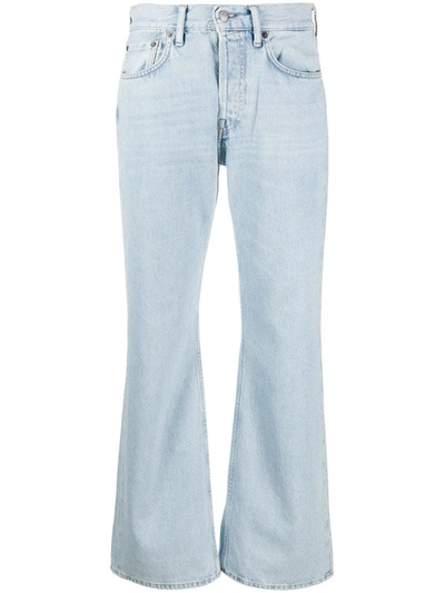 Acne Studios 1992f Blonde Sky Rigid High-rise Bootcut Jeans In Blue