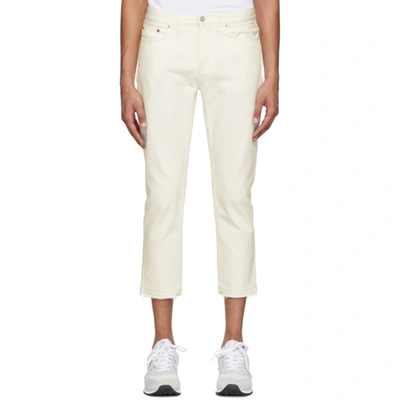 Harmony Dorian' White Crop Jeans In 046offwht