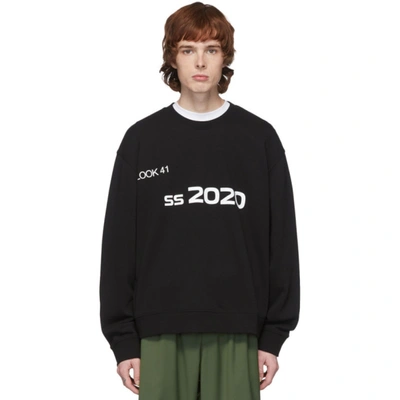 Xander Zhou Black 2020 Sweatshirt In White/black