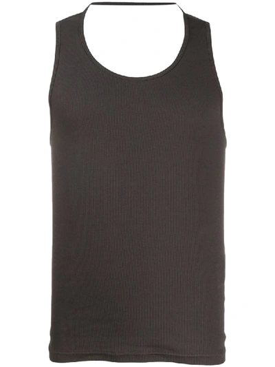 Telfar Open-back Tank Top In Black