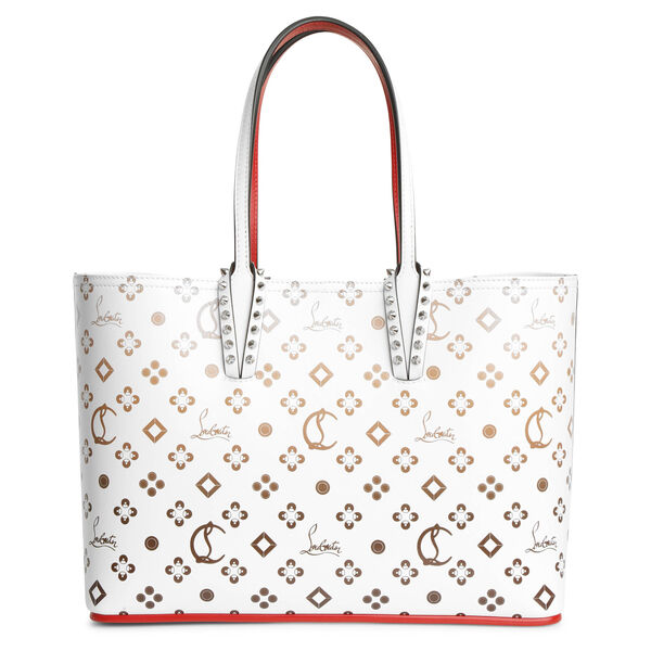 christian louboutin white tote