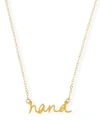 Brevity Nana Small Pendant Necklace In Gold
