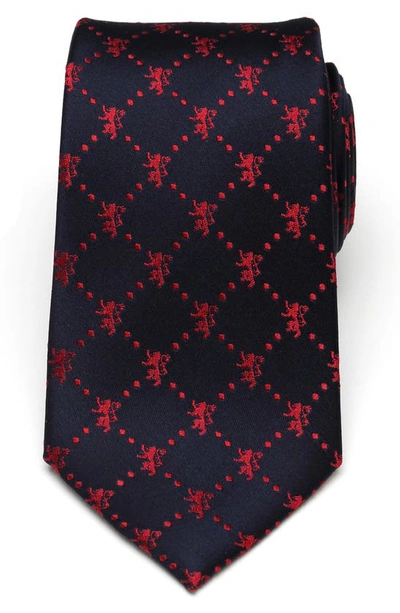 Cufflinks, Inc Lannister Lion Silk Tie In Navy