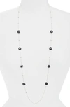 Ippolita Sterling Silver Lollipop Hematite & Clear Quartz Doublet Ball & Stone Statement Necklace In Silver/black