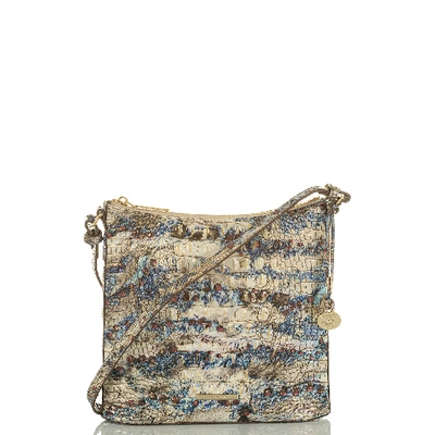 Brahmin Katie Melbourne Embossed Leather Crossbody In Stratus/gold