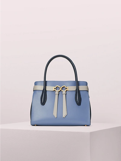 Kate Spade Toujours Small Leather Satchel In Celestial Blue Multi
