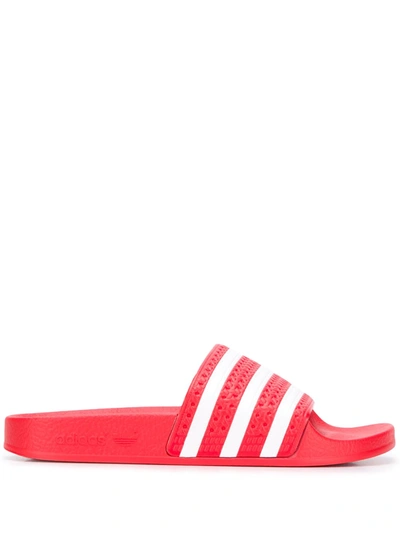 Adidas Originals Adidas Women's Originals Adilette Aqua Slide Sandals From Finish Line In Red