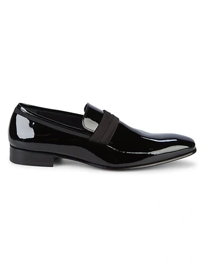 Mezlan Patent Leather Loafers In Black