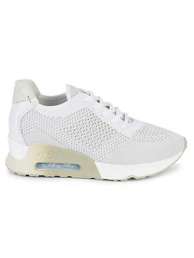 Ash Lucky Mesh Knit Sneakers In Marble