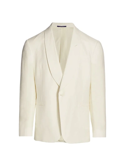 Ralph Lauren Drake Shawl Collar Dinner Jacket In Cream