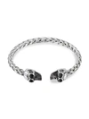 Eye Candy La Stainless Steel Skull Cuff Bracelet