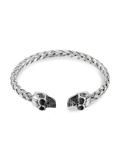 Eye Candy La Stainless Steel Skull Cuff Bracelet