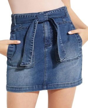 guess denim mini skirt