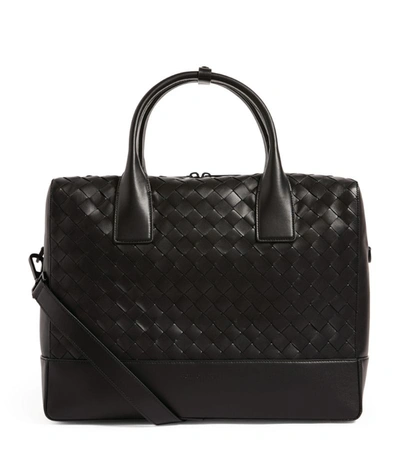 Bottega Veneta Leather Intrecciatocompact Duffle Bag