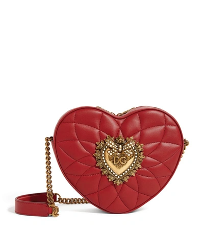 Dolce & Gabbana Mini Leather Devotion Matelassé Heart Bag