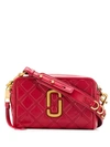 Marc Jacobs Double J Leather Shoulder Bag In Red