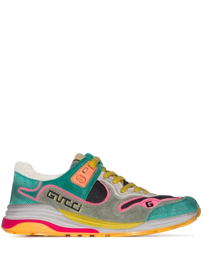 Gucci Multicoloured Ultrapace Trainers In Grey ModeSens