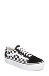 Gucci Old Skool Platform Sneaker In Check Black/ True White