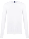 Fedeli Fine Knit Crewneck Jumper In White