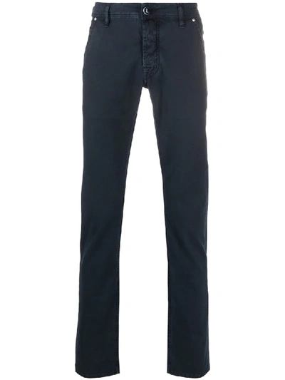 Jacob Cohen Mid-rise Slim-fit Jeans In Blue