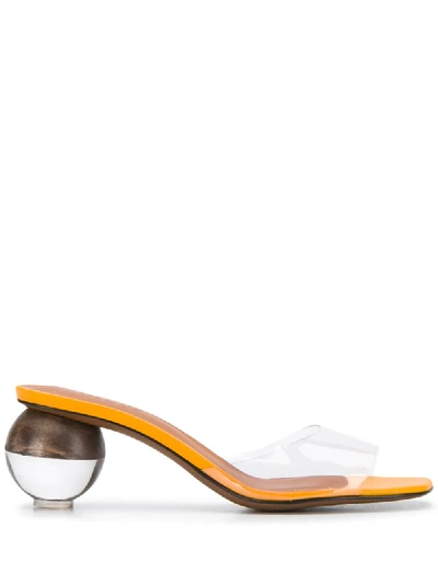 Neous Opus Spherical-heels Sandals In Yellow