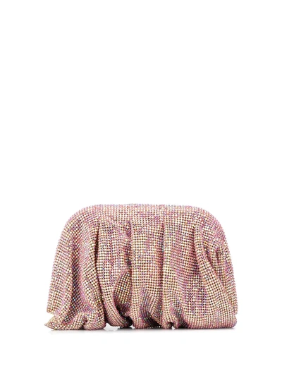 Benedetta Bruzziches Hinged Crystal Clutch In Pink