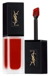 Saint Laurent Tatouage Couture Velvet Cream Matte Liquid Lipstick In N212 Rouge Rebel