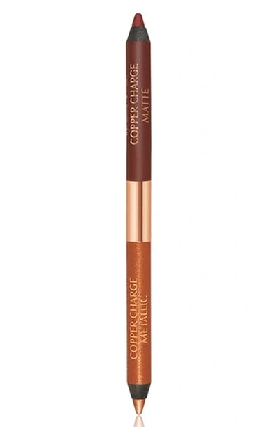 Charlotte Tilbury Matte & Metallic Double Ended Eyeliner - Eye Color Magic Collection Copper Charge 0.17 Oz./ 5g