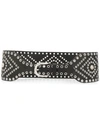 Isabel Marant Woma Embellished Leather Belt In Black