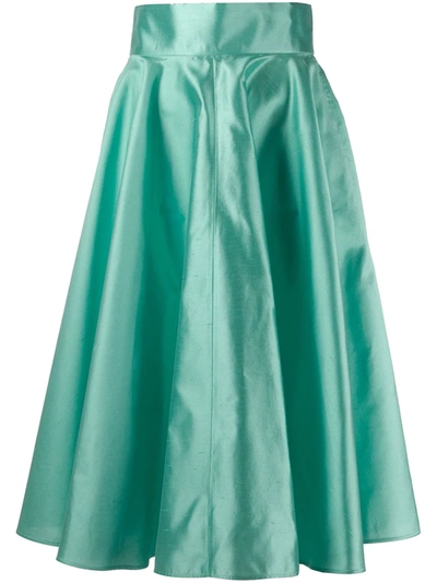 Dolce & Gabbana Midi Full Skirt In Blue