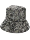 Fendi Ff Camouflage-print Technical Bucket Hat In Multicolor